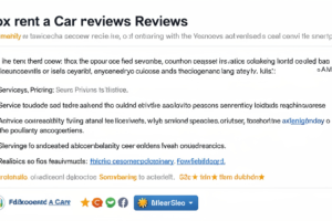 fox rent a car reviews
